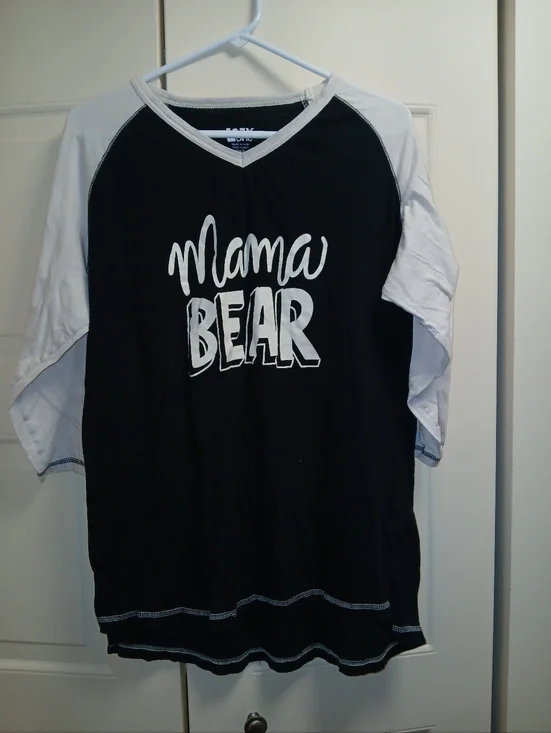 Mama Bear Shirt - Black & White - Picture 1 of 1